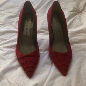 Shoes red suede Mark Fisher Size 7 medium